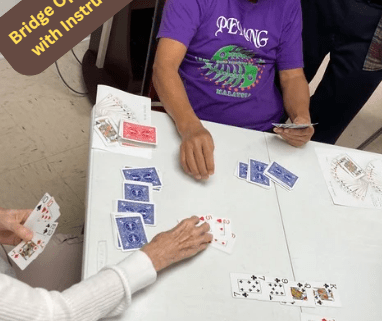 Social bridge game at the Life Enrichment CEnter